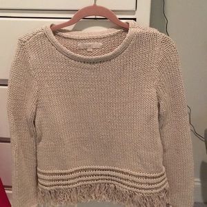 Beige knit sweater
